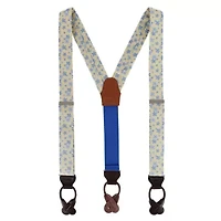 Weldon Floral Silk Button End Braces