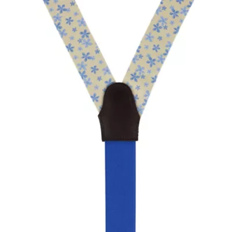 Weldon Floral Silk Button End Braces