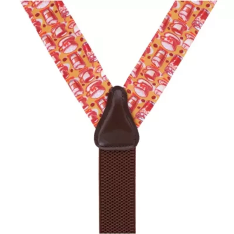 Highly Caffeinated Silk Button End Braces