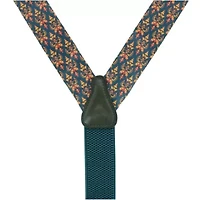 The Grande Fleur-de-lis Silk Button End Braces