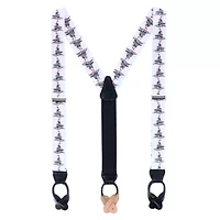 McCallister Contemporary Christmas Tree Silk Button End Braces
