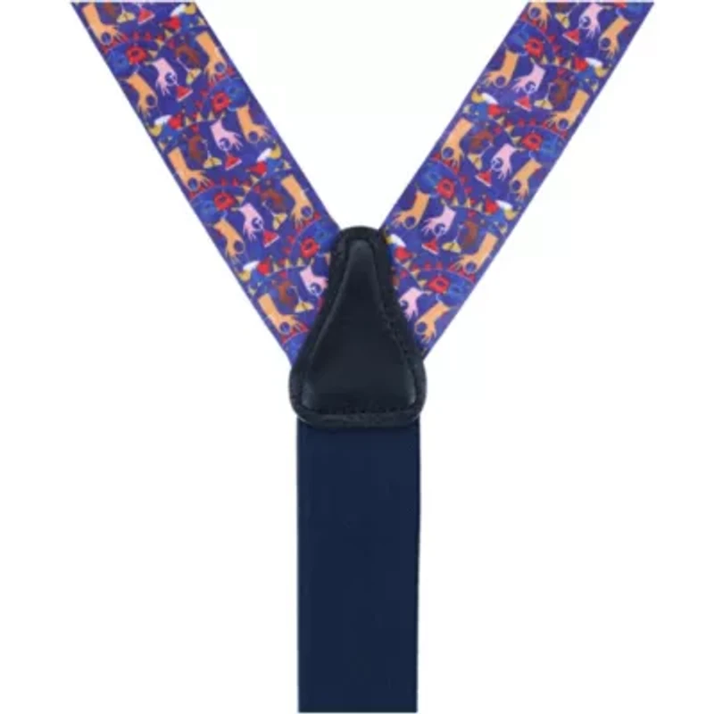 Toast The Night Away Silk Button End Braces