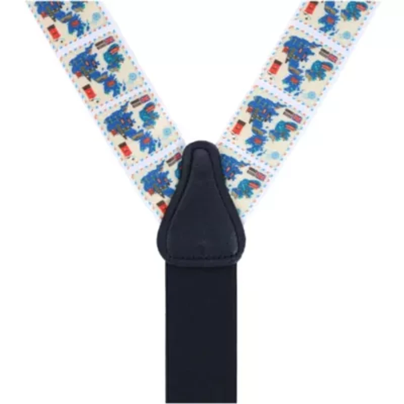 UK Stamps Silk Button End Braces