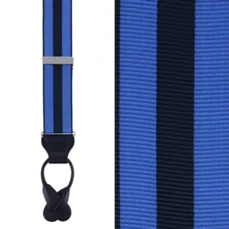 Balint 38MM Striped Non Stretch Grosgrain Ribbon Button End Braces