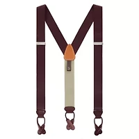 Big & Tall Hudson Solid Button End Braces