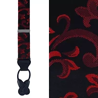 Big & Tall Christian the Romantic Brocade Silk Button End Braces