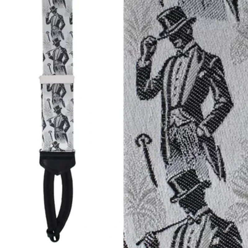 Big & Tall Ambrose Dapper Night Silk Formal End Braces