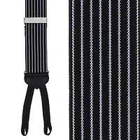 Big and Tall Voltaire Chalk Stripe Elastic Formal End Braces