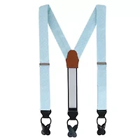 Big and Tall Voltaire Chalk Stripe Elastic Formal End Braces