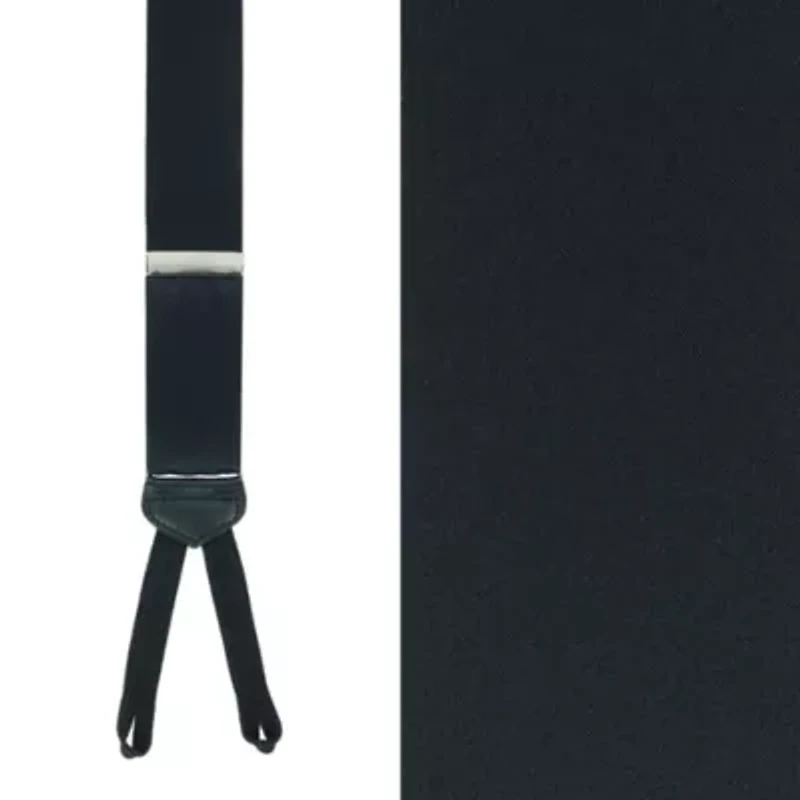 Big & Tall Sutton Solid Silk Formal End Braces