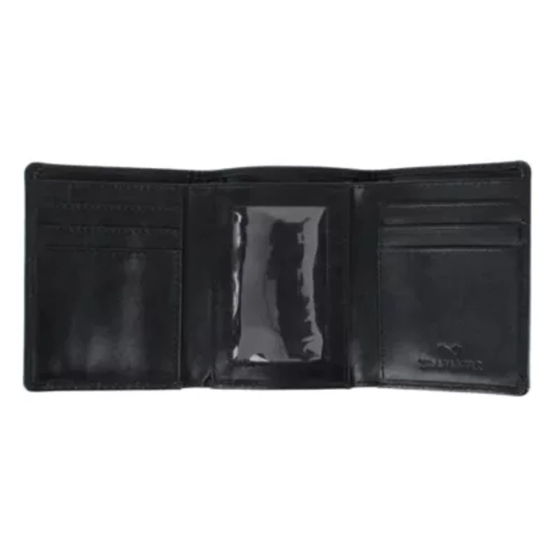 Tennyson Tri-Fold Genuine Leather Wallet with ID Window