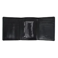 Tennyson Tri-Fold Genuine Leather Wallet with ID Window
