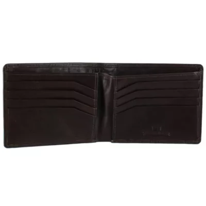 Lazzaro Lattice Weave Leather Bi-Fold Wallet