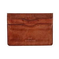 Caelen Plaid Embossed RFID Leather Card Case
