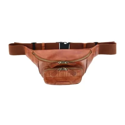 Caelen Leather Adjustable Waist Pack Sling Bag