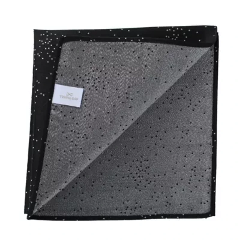 Mystere Metallic Star Light 12 x Silk Pocket Square