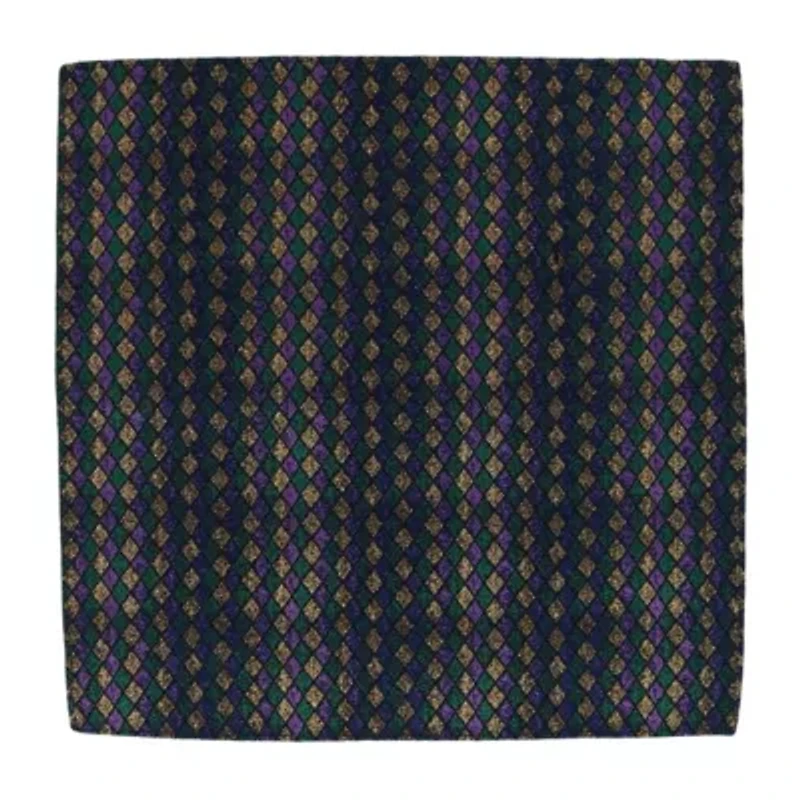 Carnival Diamond Multi-Colored Novelty Silk Pocket Square