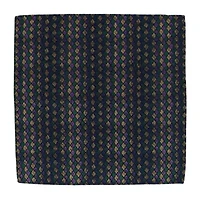 Carnival Diamond Multi-Colored Novelty Silk Pocket Square