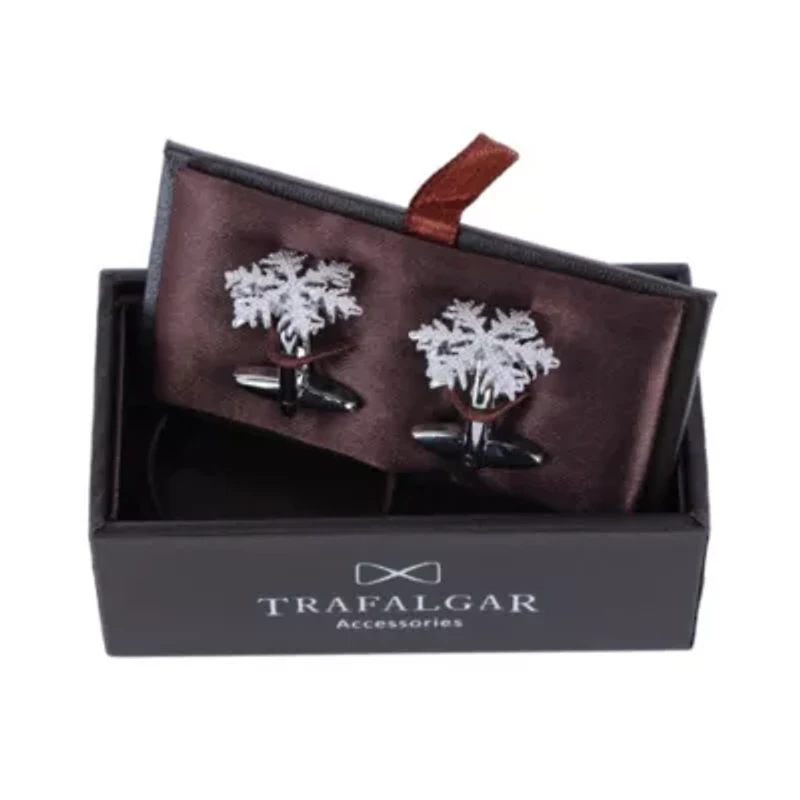 Let It Snow Snowflake Novelty Cufflinks (1 Pair)