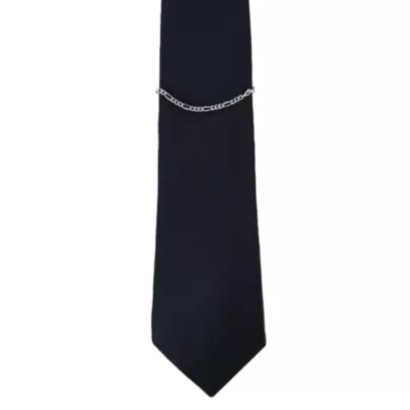 Sutton Sterling Silver Figaro Tie Chain
