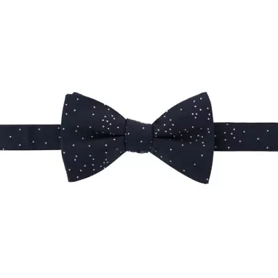 Mystere Metallic Polka Dot Silk Bow Tie