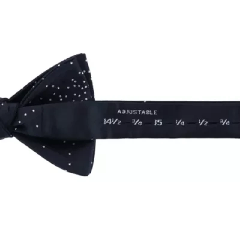 Mystere Metallic Polka Dot Silk Bow Tie