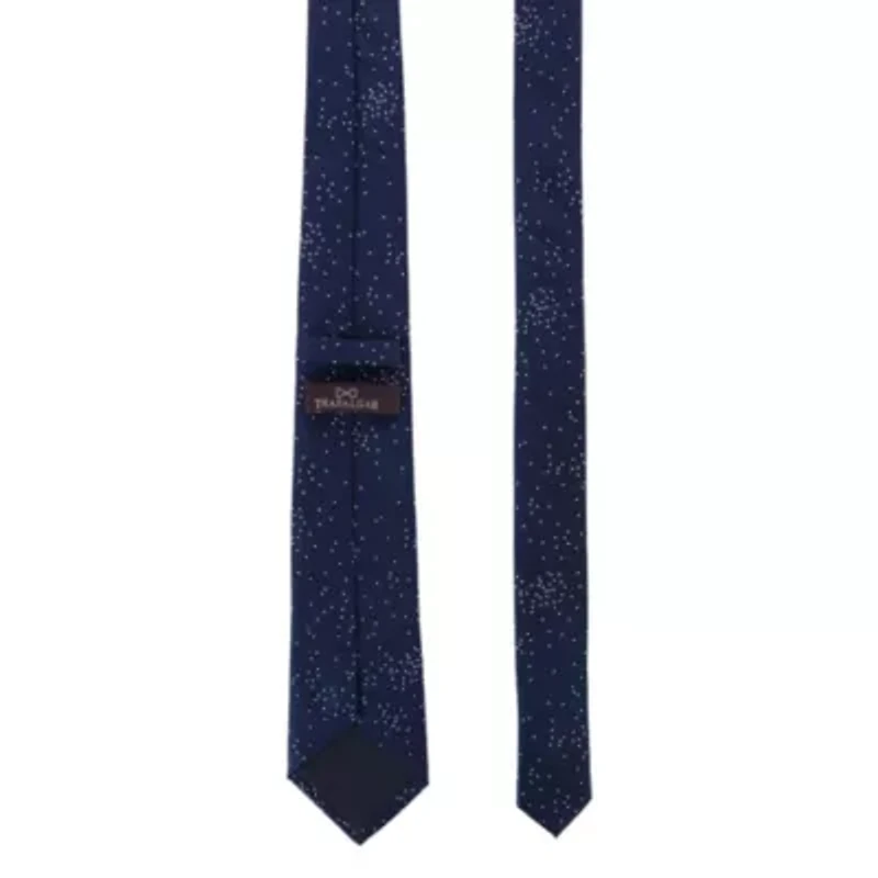 Mystere Metallic Polka Dot Silk Necktie
