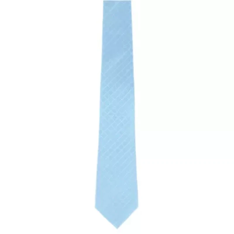 Ignacio Linen Blend Polka Dot Vertical Slant Lined Business Necktie