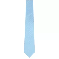 Ignacio Linen Blend Polka Dot Vertical Slant Lined Business Necktie