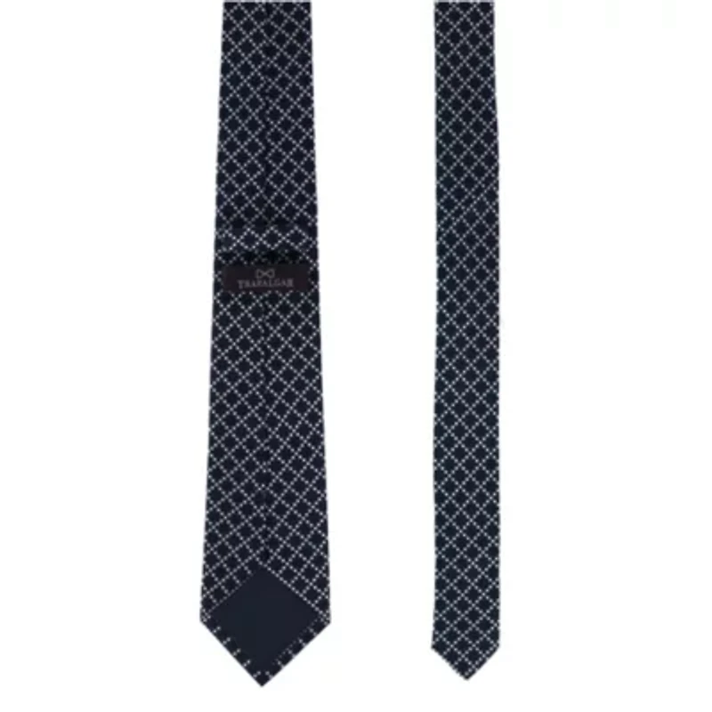 Rowan Geometric Pattern Silk Necktie
