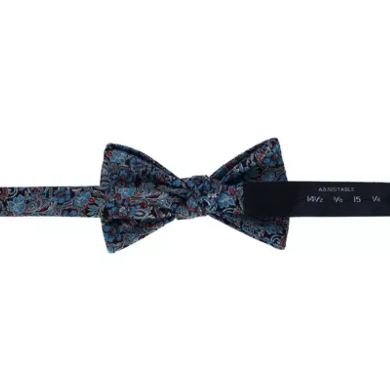 Enzo Exploded Floral Silk Bow Tie