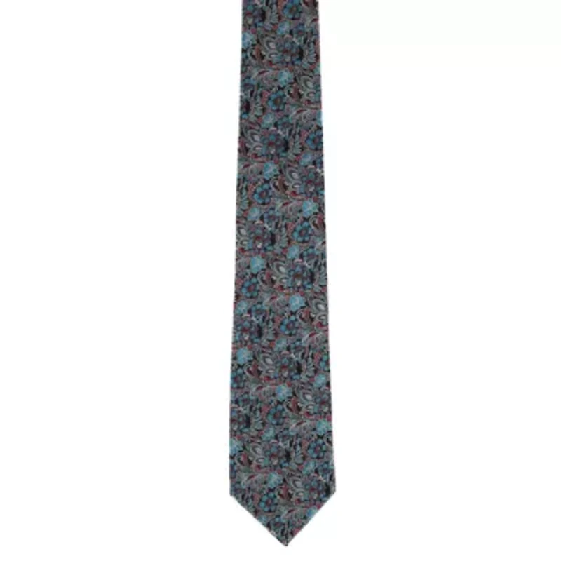 Enzo Exploded Floral Silk Necktie