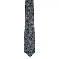 Enzo Exploded Floral Silk Necktie