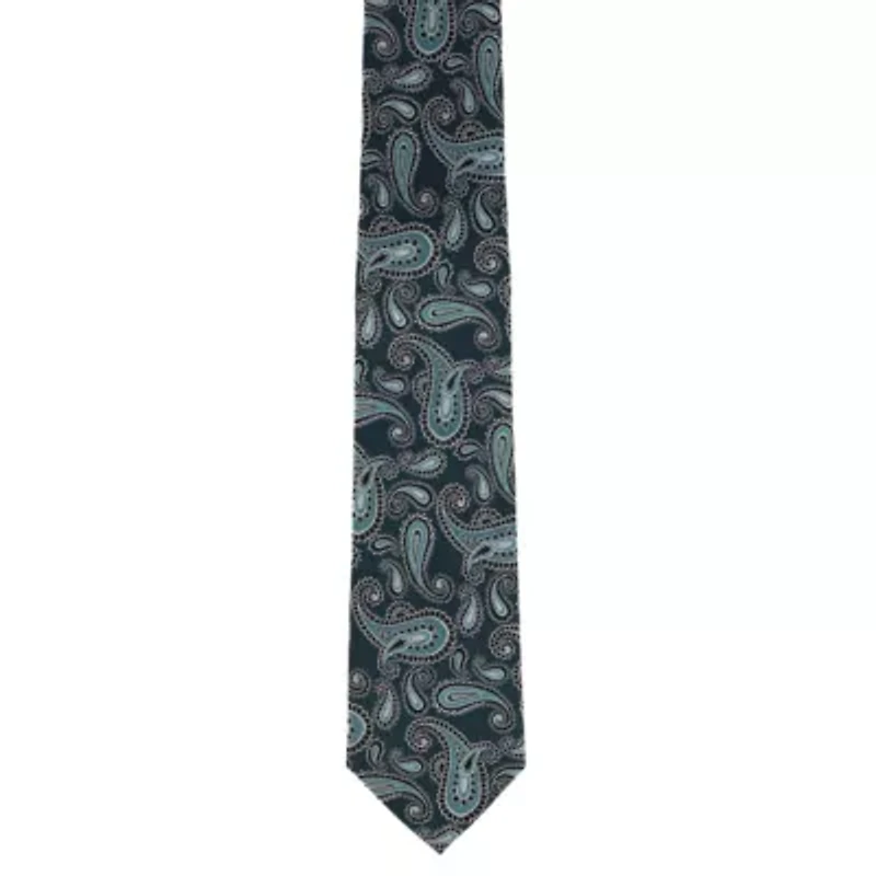 Wharton Wavy Paisley Silk Novelty Necktie
