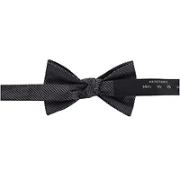 Leyton Diagonal Lined Tone on Tone Silk Bow Tie