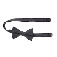 Leyton Diagonal Lined Tone on Tone Silk Bow Tie