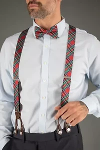 Nicholas Tartan Plaid Silk Bow Tie