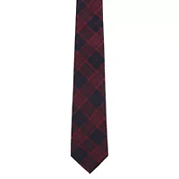 Kincade Red Blackwatch Plaid Silk Necktie