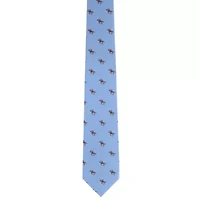 Down The Stretch Racehorse Linen Blend Necktie