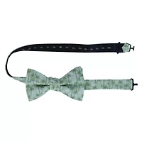 Nohea Palm Tree Linen Blend Novelty Bow Tie