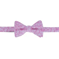 Hanami Cherry Blossom Burst Linen Blend Novelty Bowtie