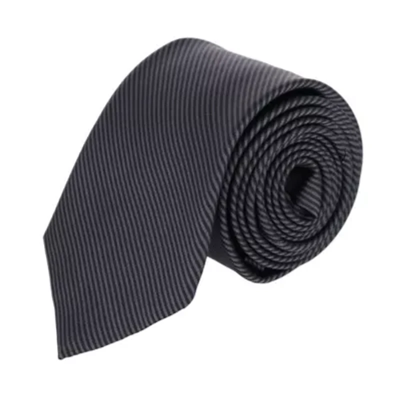 Leyton Big and Tall Diagonal Lined Tone on Tone Silk Necktie
