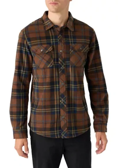 Glacier Plaid Superfleece Button Down Shirt