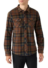 Glacier Plaid Superfleece Button Down Shirt