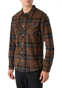 Glacier Plaid Superfleece Button Down Shirt
