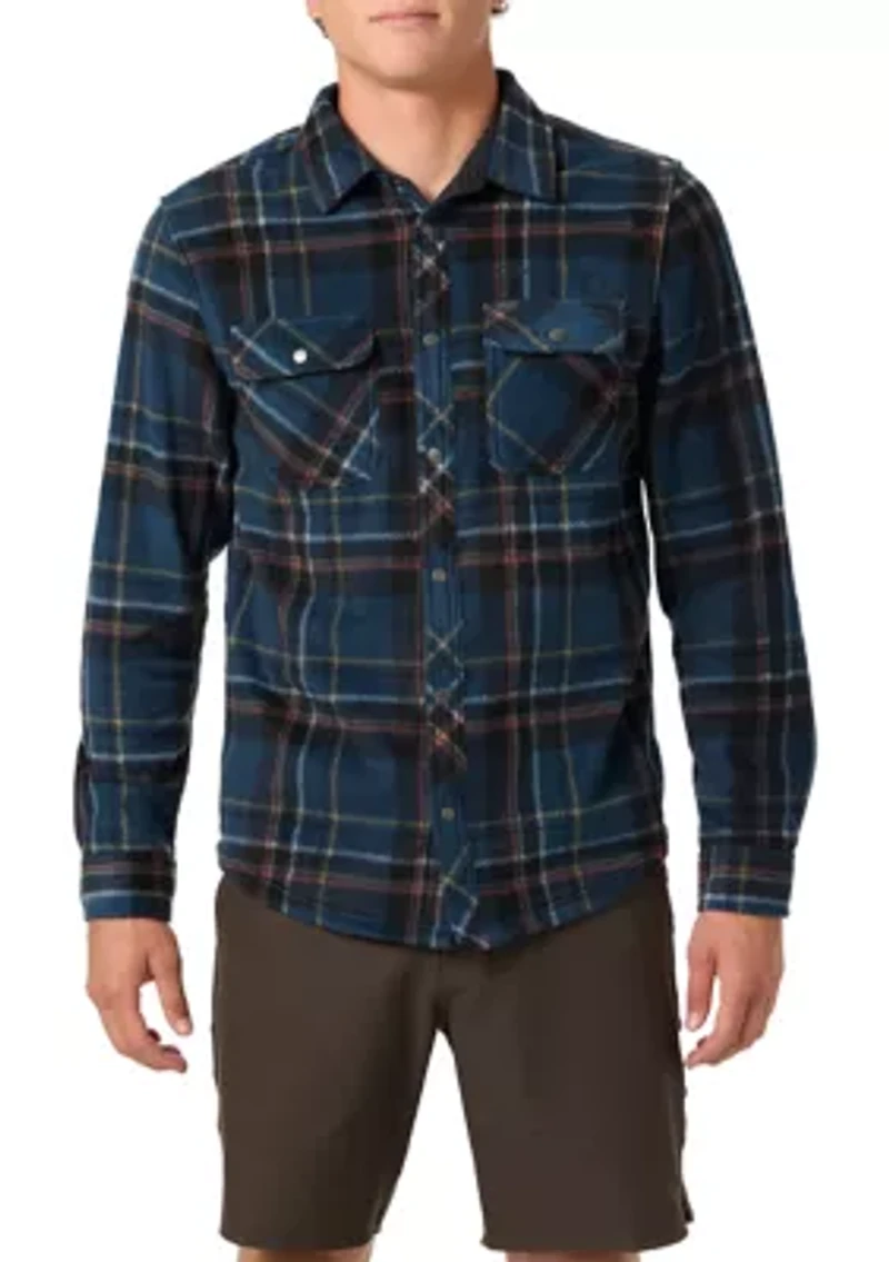 Men's Glacier Plaid Superfleece Button Down Shirt