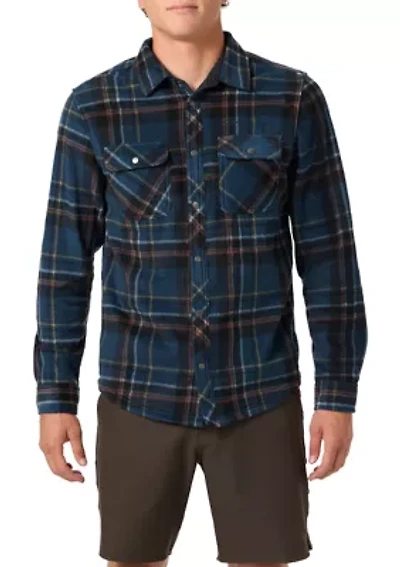 Men's Glacier Plaid Superfleece Button Down Shirt