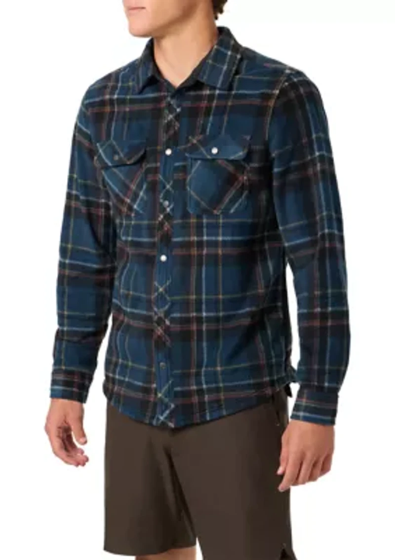 Men's Glacier Plaid Superfleece Button Down Shirt