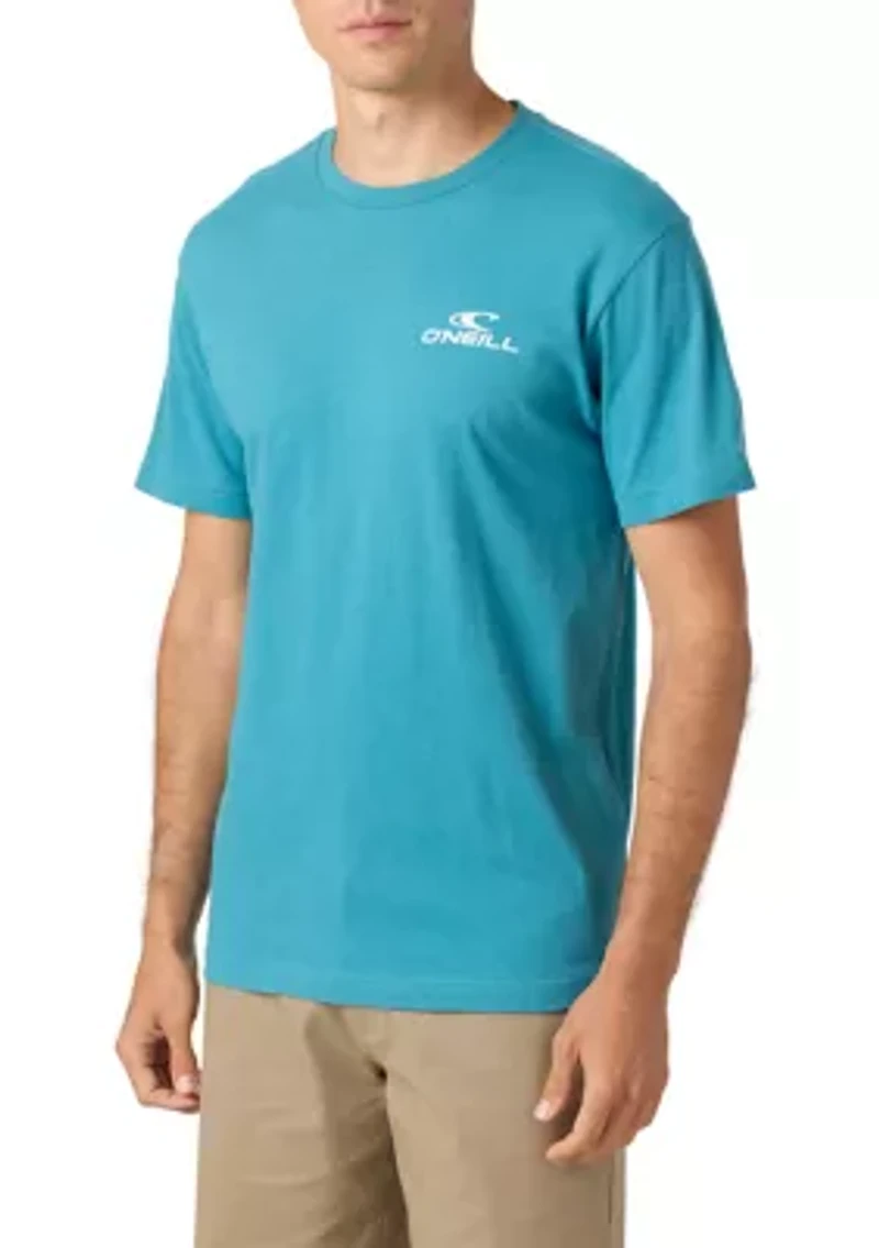Men's Blended Short Sleeve Graphic T-Shirt