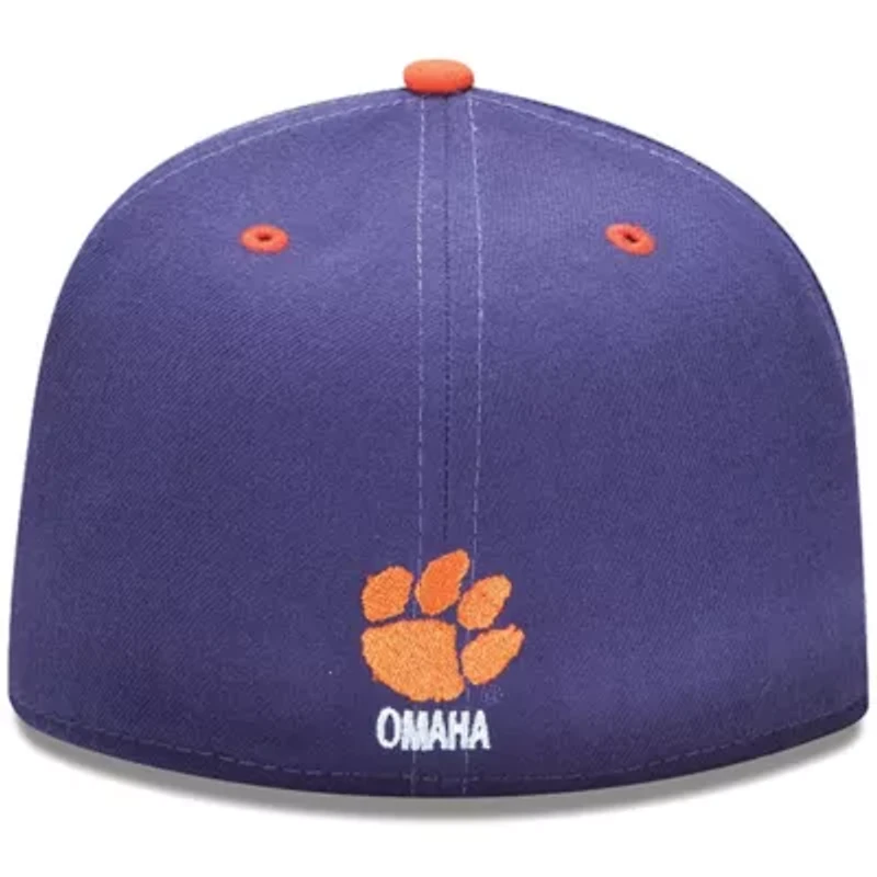 NCAA Clemson Tigers 59FIFTY Basic Fitted Hat - Purple/Orange